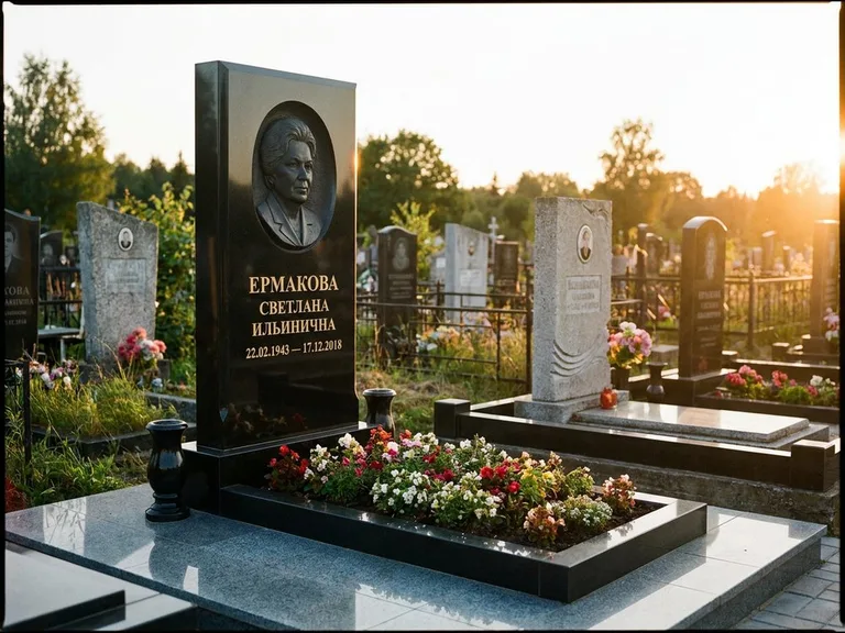 Памятник с барельефом — выполненная работа 18 в Уфе