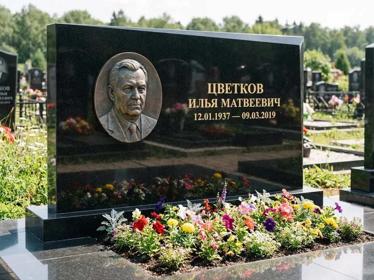 Памятник с барельефом — выполненная работа 33 в Уфе