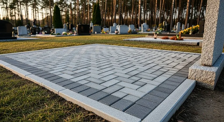Мощение семейного захоронения, образец ПМ017 в Уфе