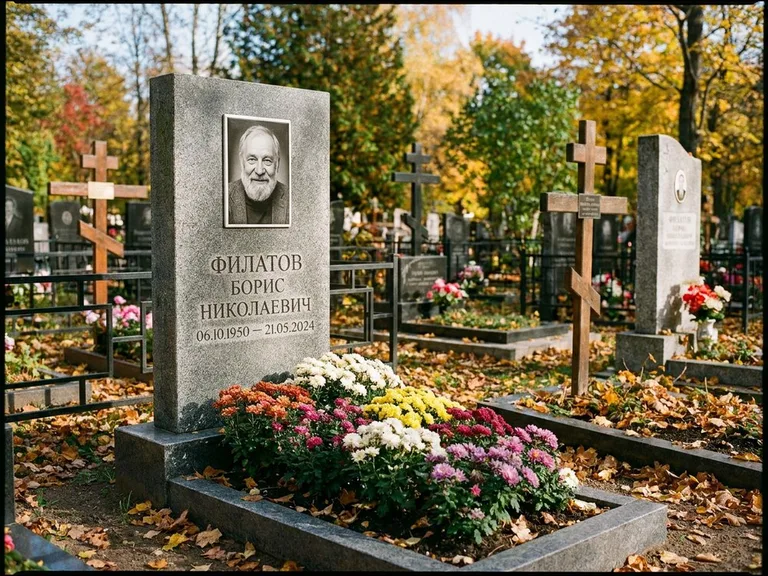 Керамический портрет с цветником в Уфе