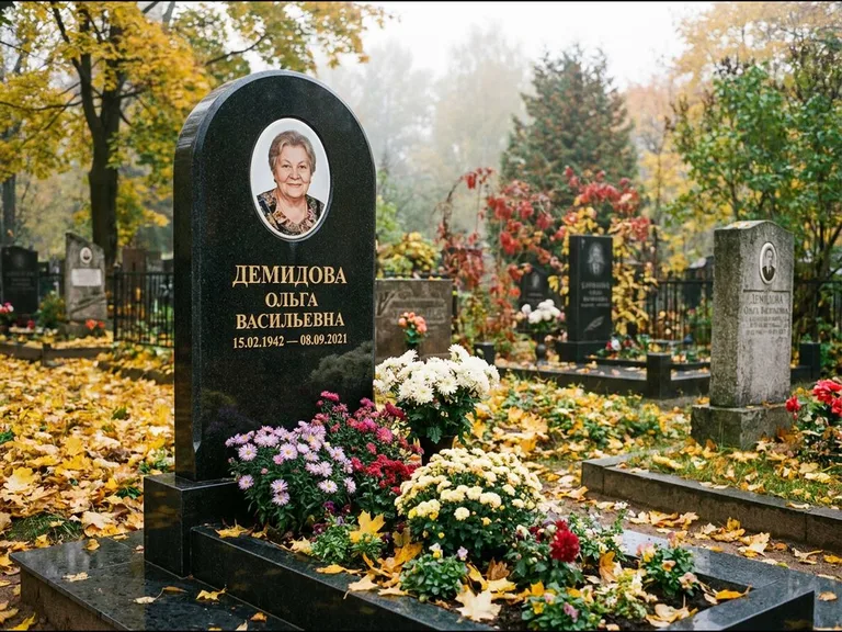 Керамический овал на стеле в Уфе