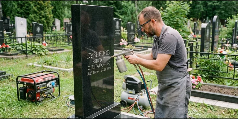 Гравировка с выездом — гравировка на памятник в Уфе