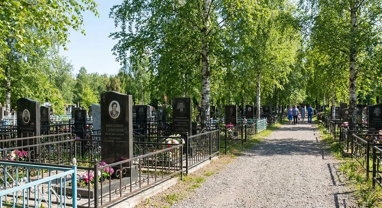 Памятники на Северном (Пригородном) кладбище в посёлке Северном