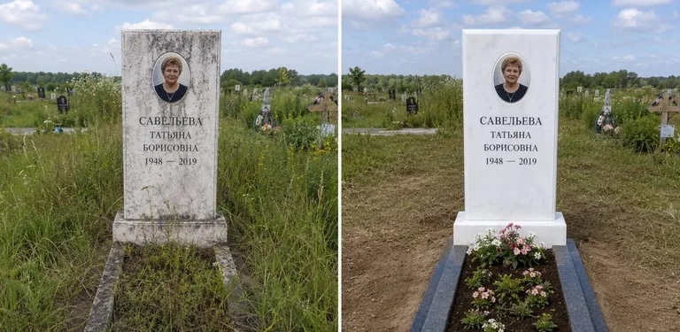 Диптих №21: кованая оградка с пиками — очищена от ржавчины, подкрашена чёрным в Уфе