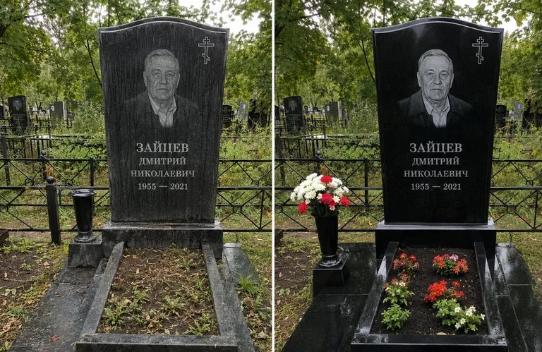Уборка комплекса со скамьёй и плиткой до и после в Уфе