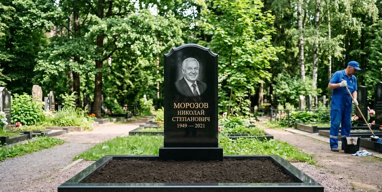 Уборка могил на кладбище в Уфе — наведение порядка, мойка памятника, благоустройство участка