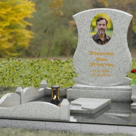 Вертикальный светский памятник из гранита П146 - П146