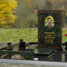 Светский гранитный вертикальный памятник П154 - П154