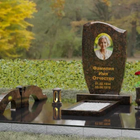 Гранитный светский памятник вертикальный П156 - П156