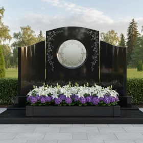 Гранитный вертикальный памятник в составе комплекса - ПН062