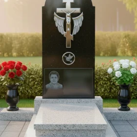 Гранитный мемориальный комплекс для двоих - ПН415