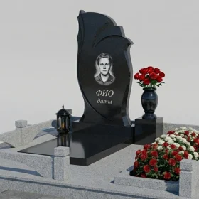 Гранитный вертикальный памятник для мемориального комплекса - ПН465