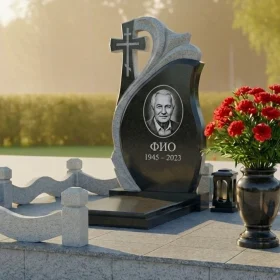 Элитный православный гранитный памятник ПН478