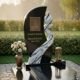 Комбинированный памятник для одного - ПН594