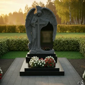 Элитный гранитный памятник - ПН619