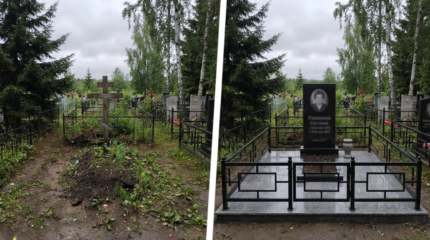 Памятник под ключ в Уфе — пример 1