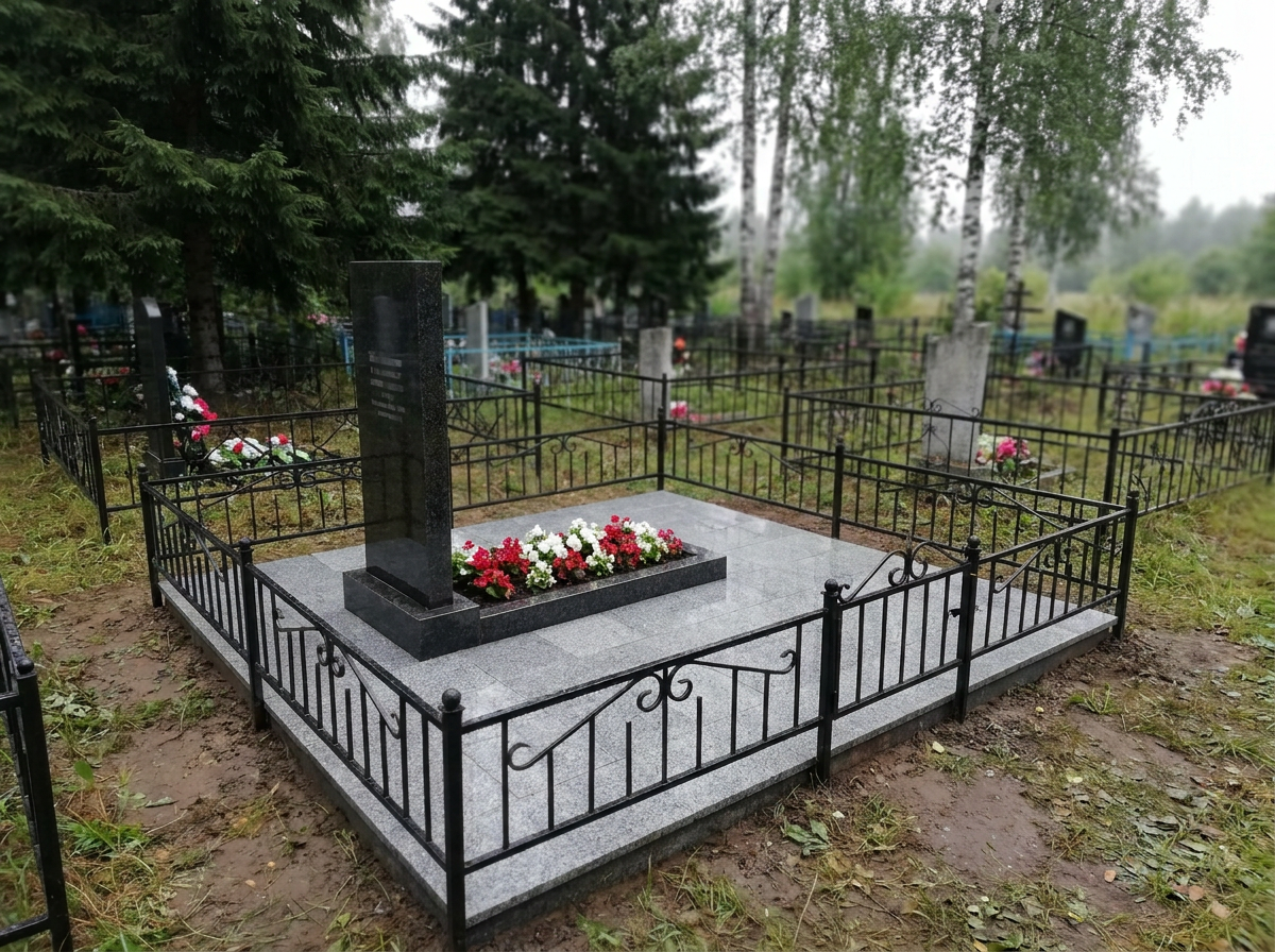 Уборка могилы в Уфе — пример 3