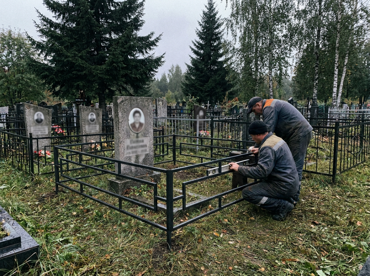 Установка ограды в Уфе — пример 3