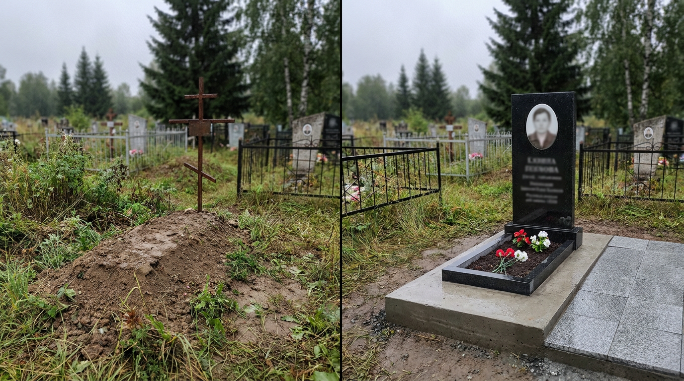 Установка памятника в Уфе — пример 2